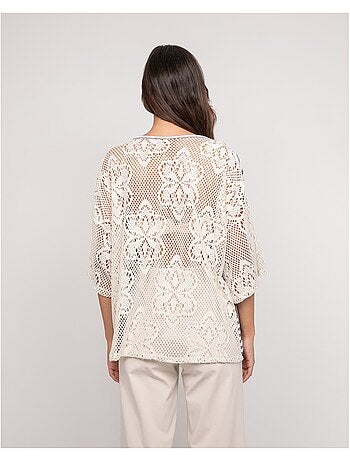 Camiseta a rayas con espalda calada FINLEY