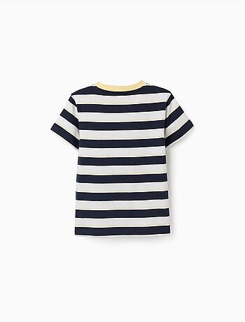 Camiseta a rayas de algodón