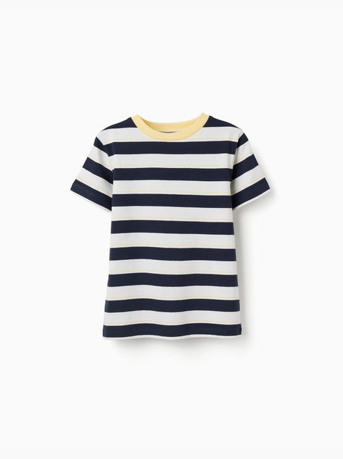 Camiseta a rayas de algodón - Kiabi
