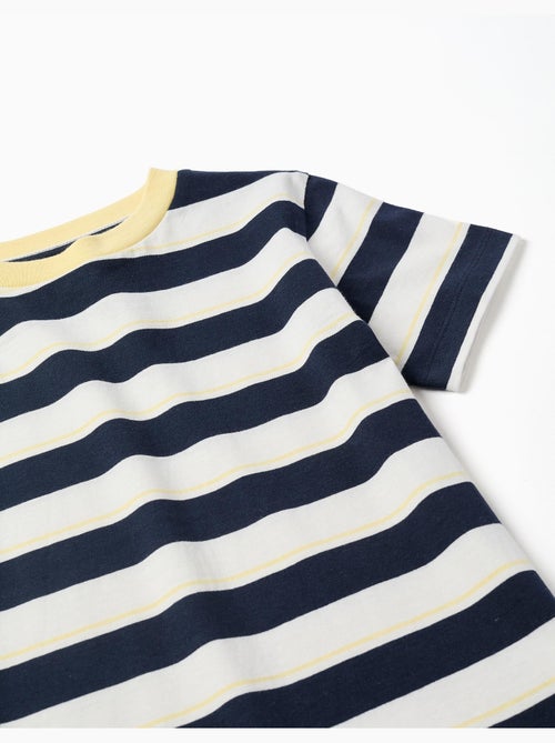 Camiseta a rayas de algodón - Kiabi