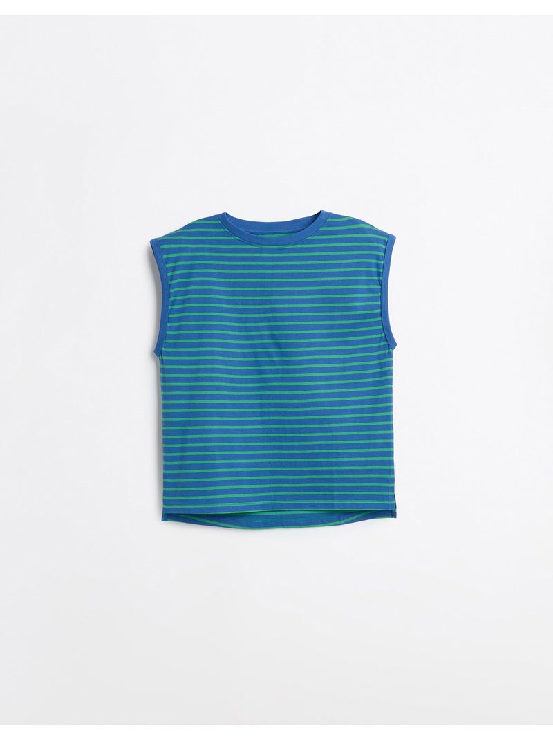 Camiseta a rayas, MO Fashion Azul - Kiabi