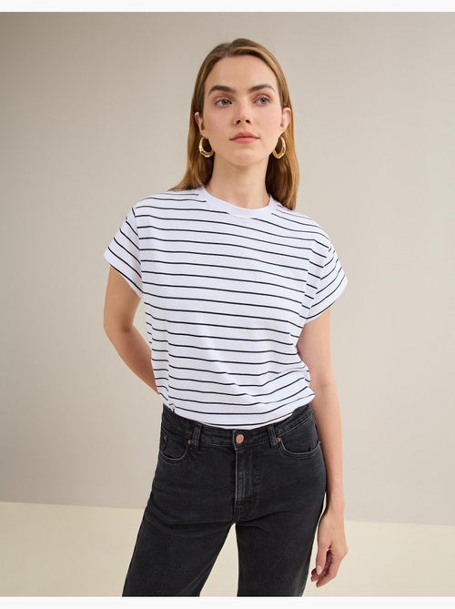 Camiseta a rayas, MO Fashion - Kiabi Camiseta a rayas, MO Fashion - Kiabi