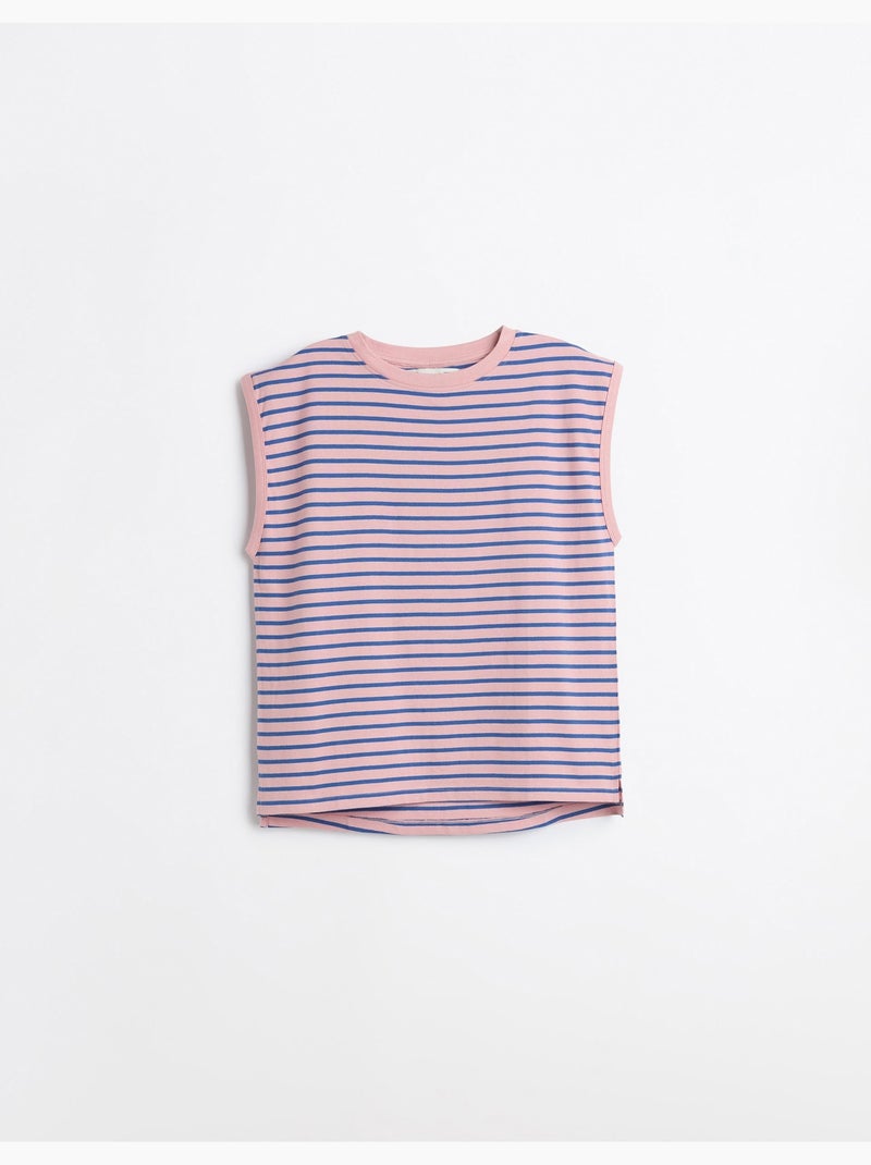 Camiseta a rayas, MO Fashion Rosa - Kiabi