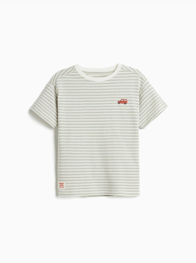 Camiseta a rayas, MO Fashion Verde - Kiabi