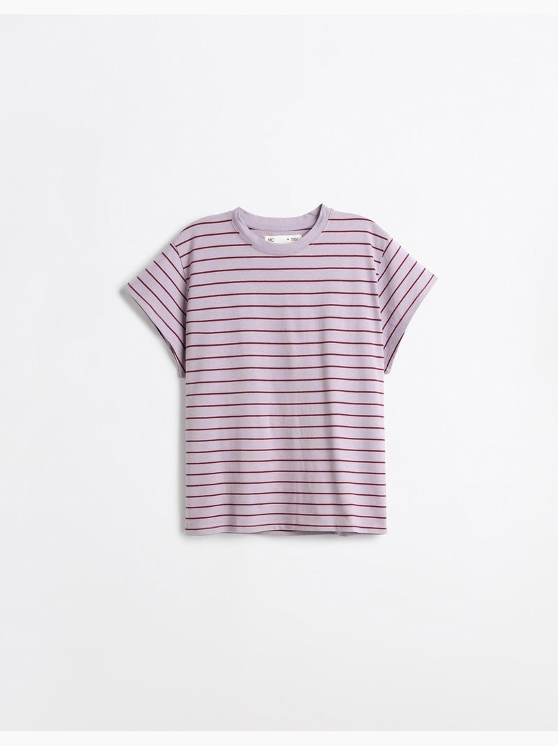 Camiseta a rayas, MO Fashion Violeta - Kiabi