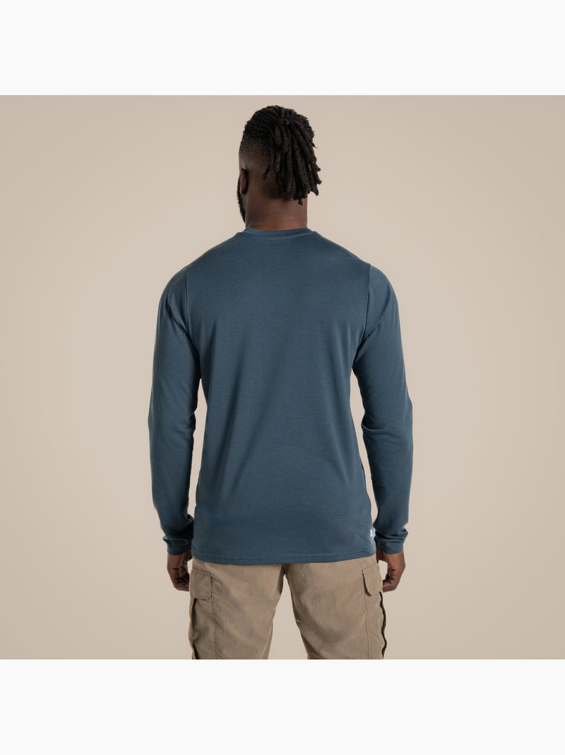 Camiseta abel de nosilife de manga larga para hombre - craghoppers Azul - Kiabi