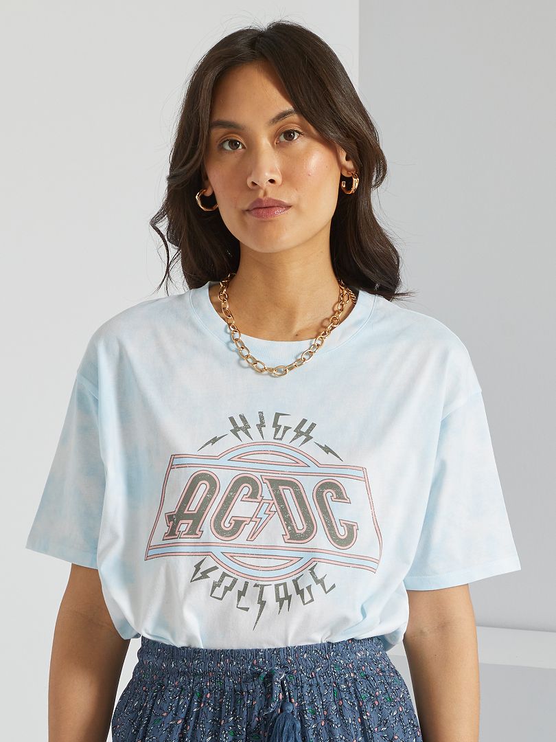 Camiseta 'AC-DC' AZUL - Kiabi