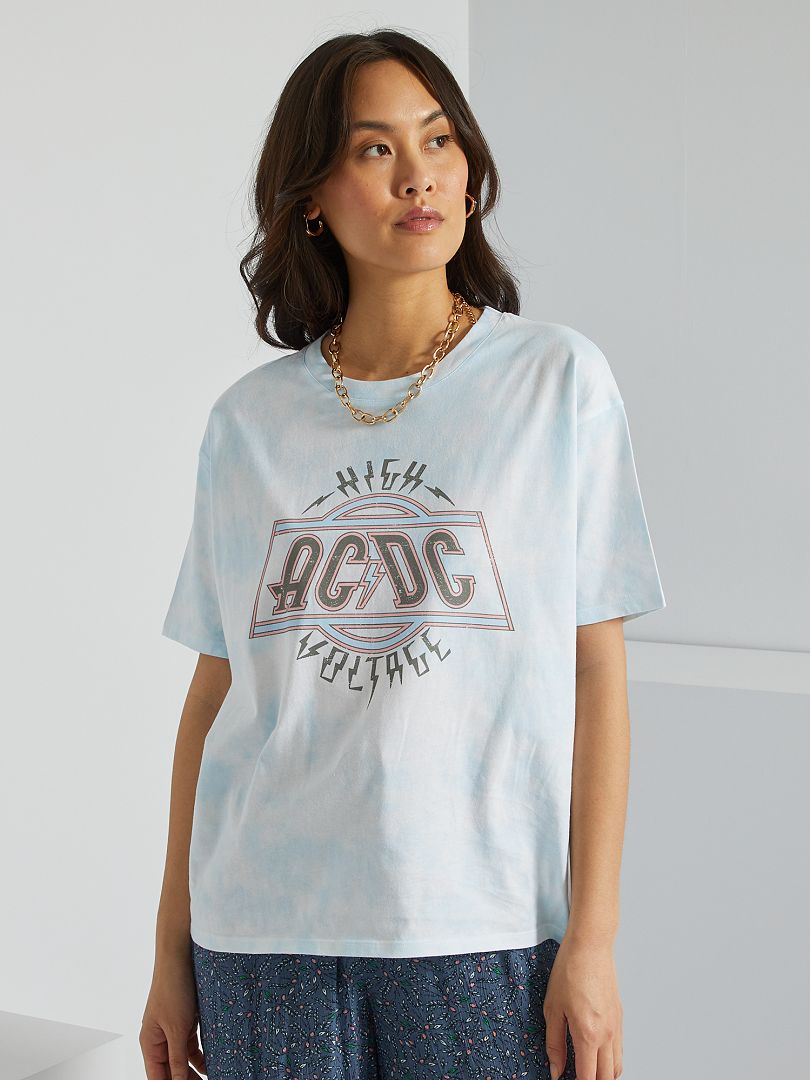 Camiseta 'AC-DC' - AZUL Kiabi -