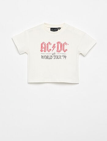 Camiseta 'AC DC' de manga corta
