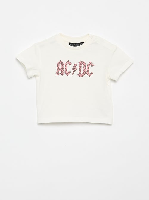 Camiseta 'AC DC' de manga corta - Kiabi Camiseta 'AC DC' de manga corta - Kiabi