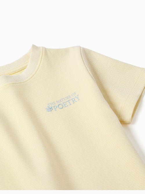 Camiseta acanalada con estampado Poetry - Kiabi