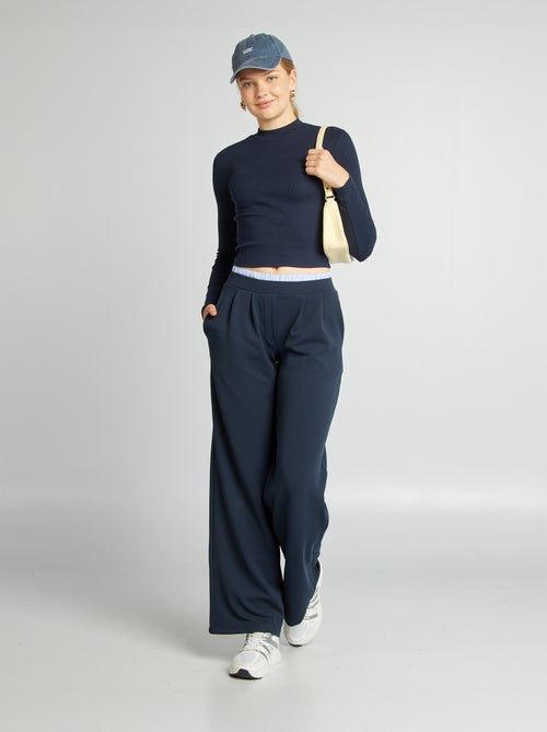 Camiseta acanalada de manga larga - Kiabi