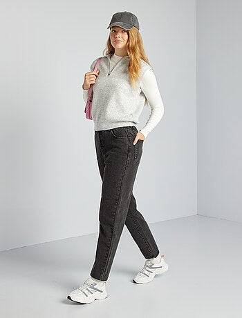 Camiseta acanalada de manga larga