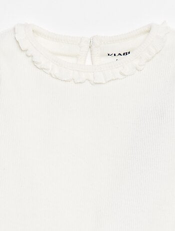 Camiseta acanalada de manga larga