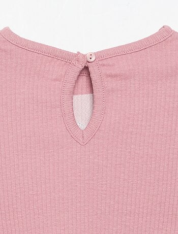 Camiseta acanalada de manga larga