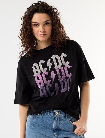 Camiseta 'AC/DC' de manga corta