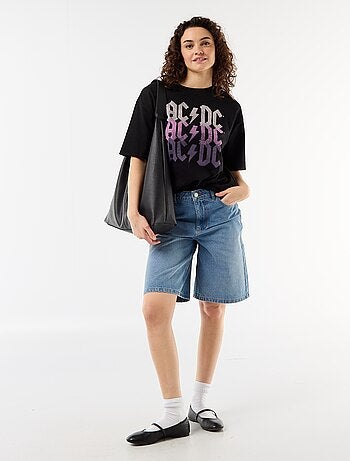 Camiseta 'AC/DC' de manga corta