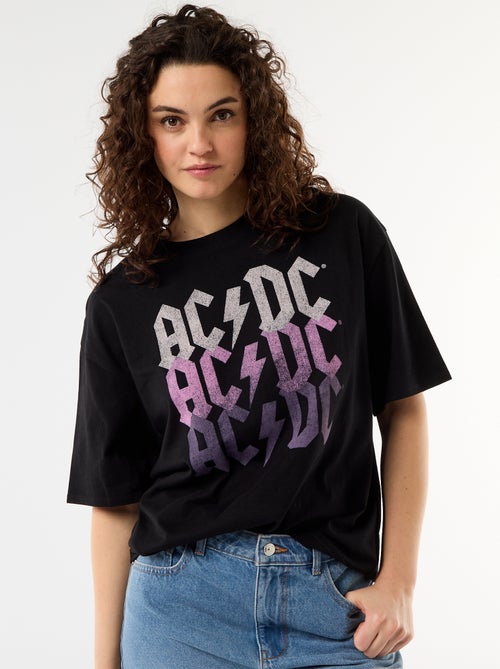 Camiseta 'AC/DC' de manga corta - Kiabi
