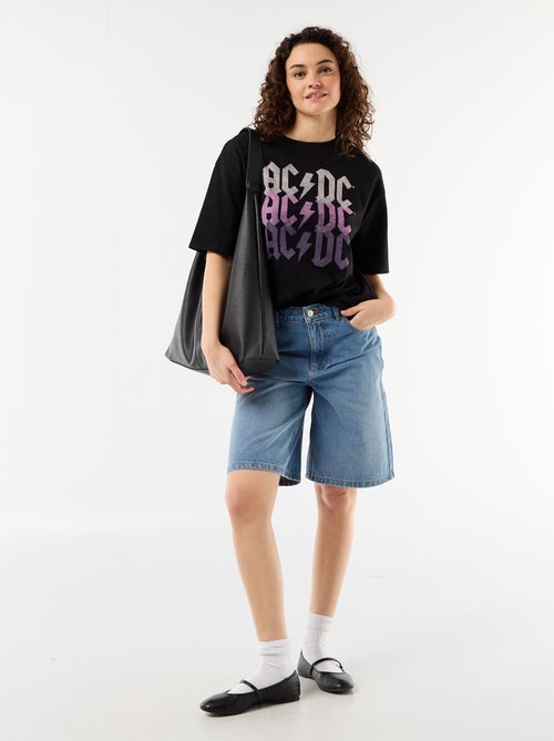 Camiseta 'AC/DC' de manga corta - Kiabi