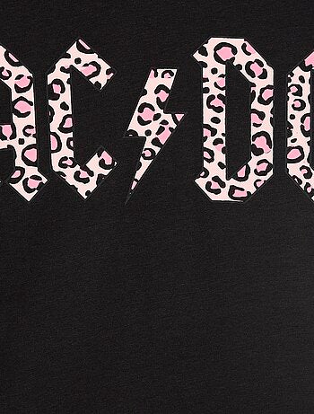 Camiseta 'AC/DC' de manga corta
