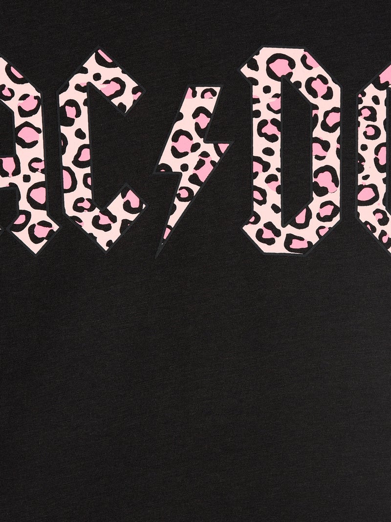 Camiseta 'AC/DC' de manga corta Negro - Kiabi
