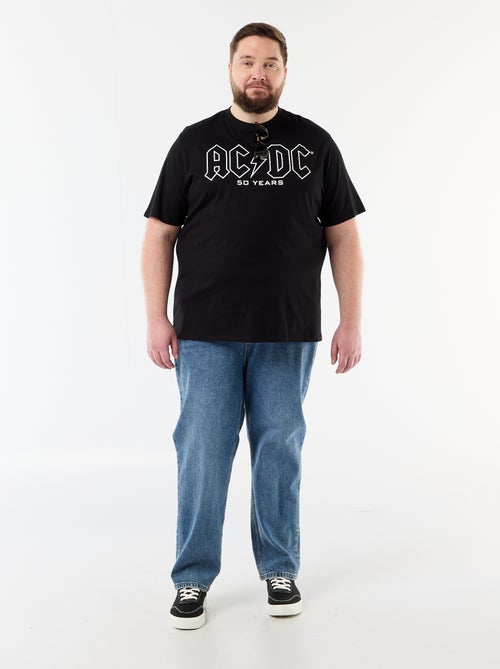 Camiseta 'ACDC' estampada a doble cara de manga corta - Kiabi