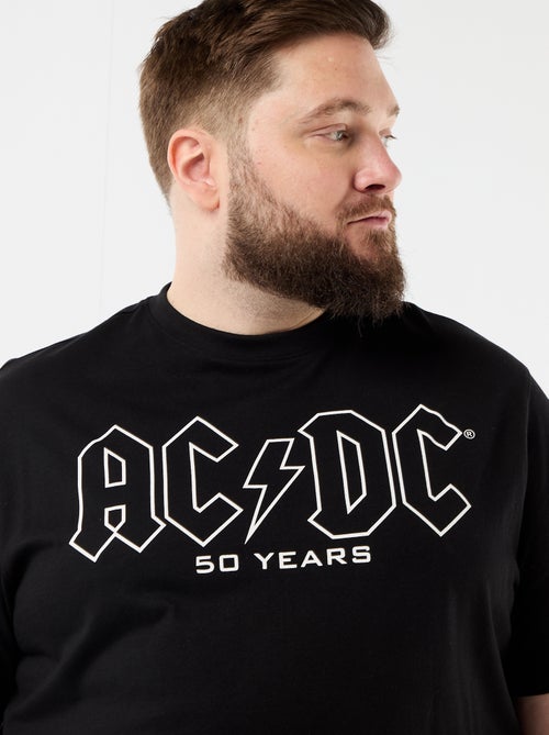 Camiseta 'ACDC' estampada a doble cara de manga corta - Kiabi