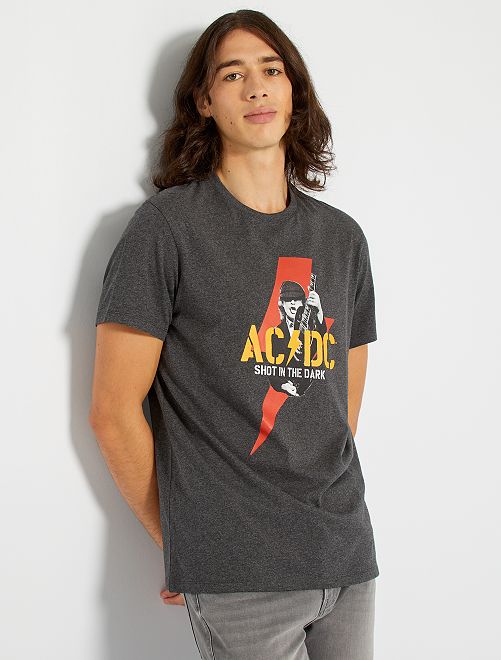 Camiseta 'AC/DC'                             GRIS 

