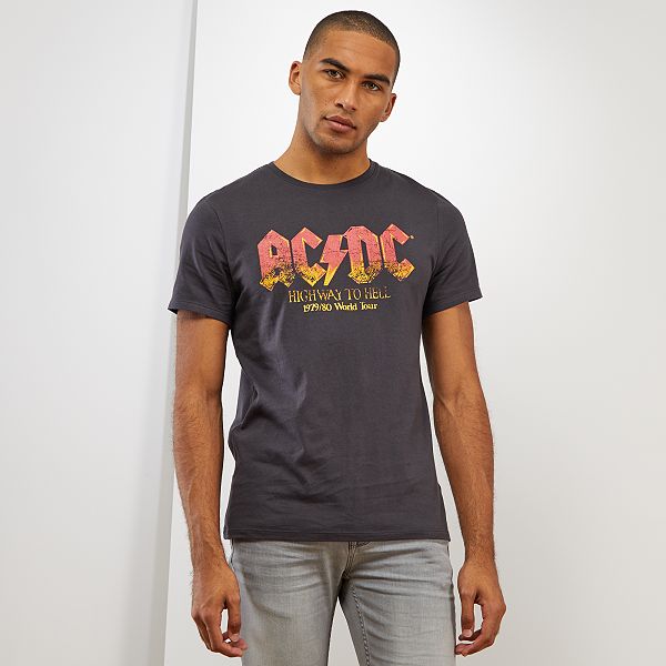 camiseta ac dc hombre