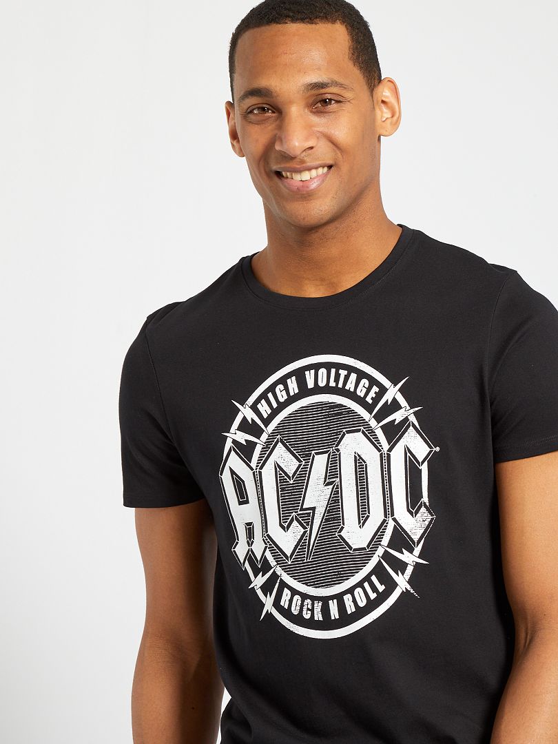 Camiseta 'AC/DC' negro - Kiabi -