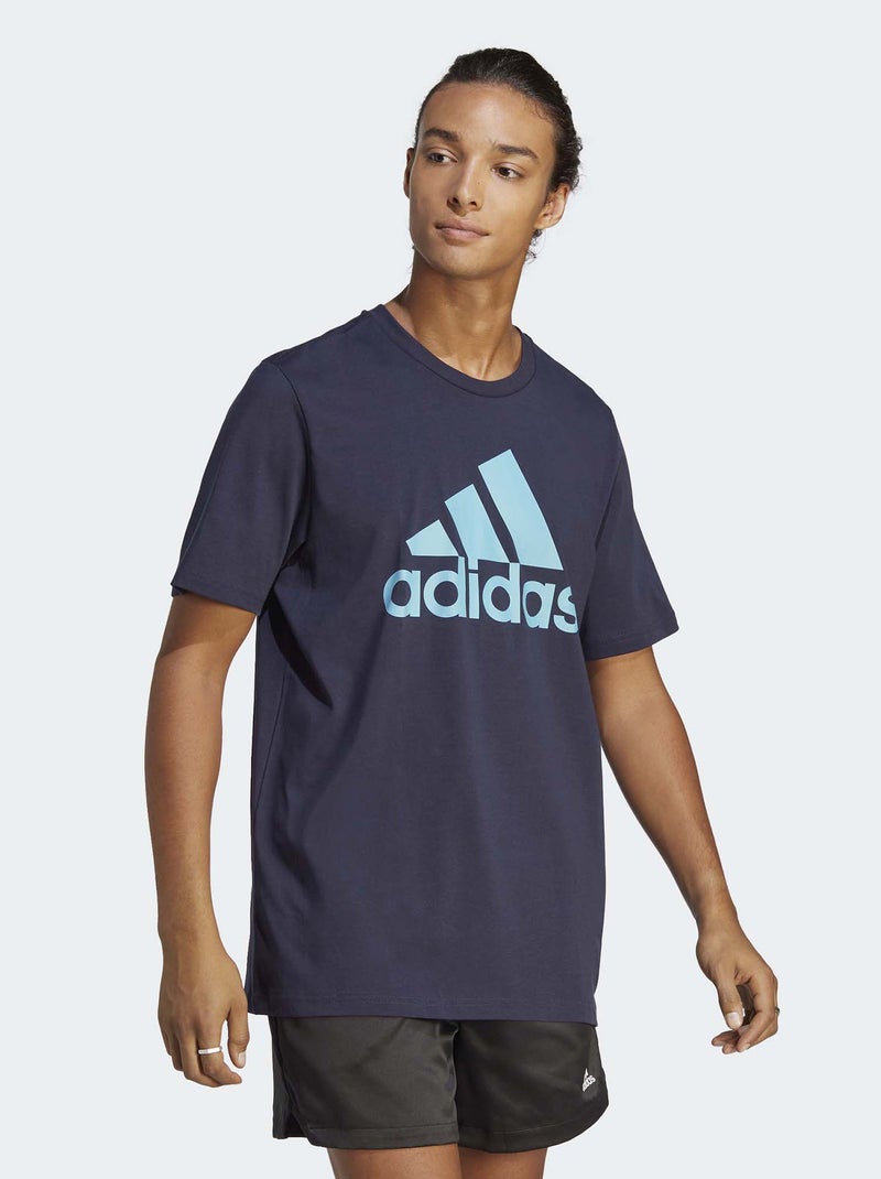 Camiseta 'Adidas' con cuello redondo AZUL - Kiabi