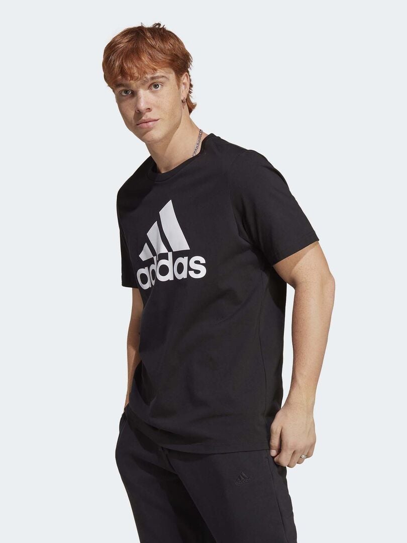 Camiseta 'Adidas' con cuello redondo NEGRO - Kiabi