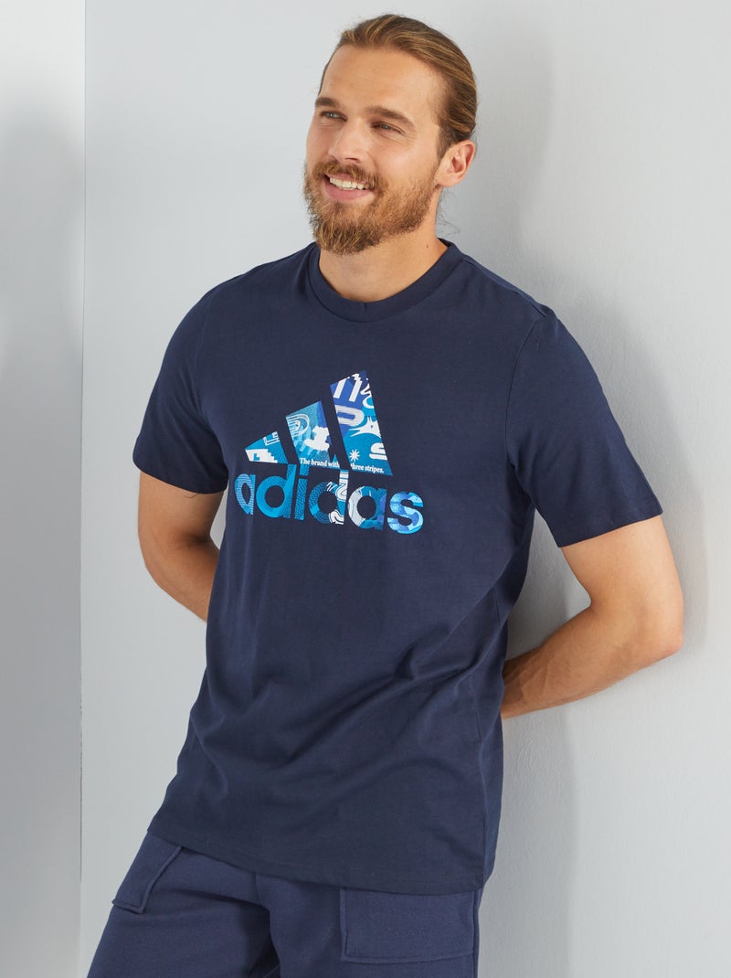 Camiseta 'adidas' de algodón Negro - Kiabi