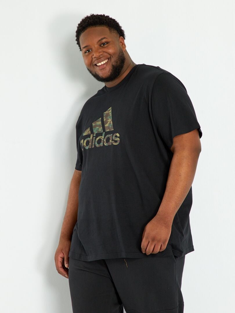Camiseta 'adidas' de punto NEGRO - Kiabi