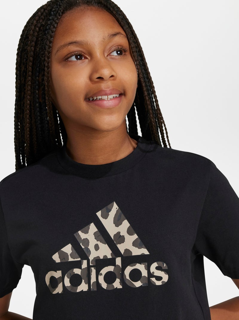 Camiseta 'adidas' leopardo NEGRO - Kiabi