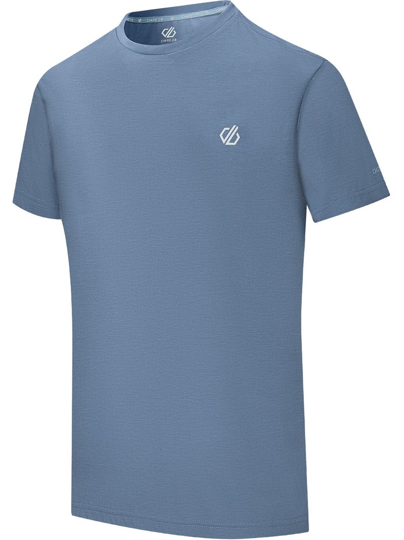 Camiseta agile de manga corta para hombre - dare 2b Azul grisáceo - Kiabi