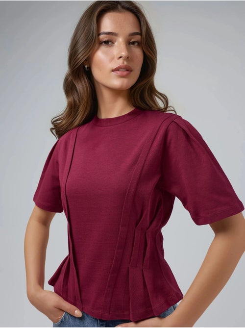 Camiseta ajustada de cuello redondo hiccup - Kiabi Camiseta ajustada de cuello redondo hiccup - Kiabi
