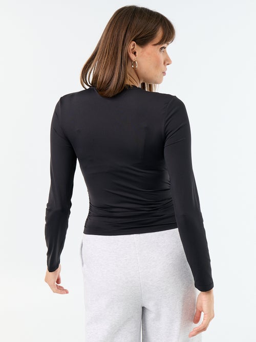 Camiseta ajustada y fruncida - Kiabi Camiseta ajustada y fruncida - Kiabi