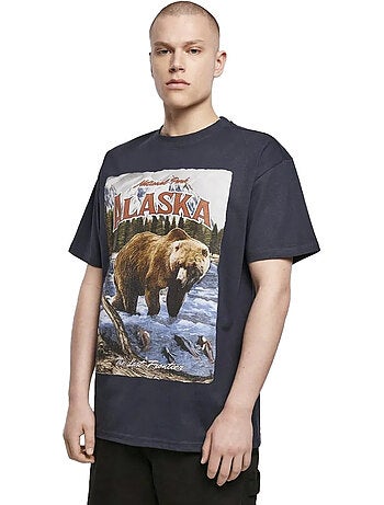 Camiseta alaska diseño vintage para hombre - mister tee