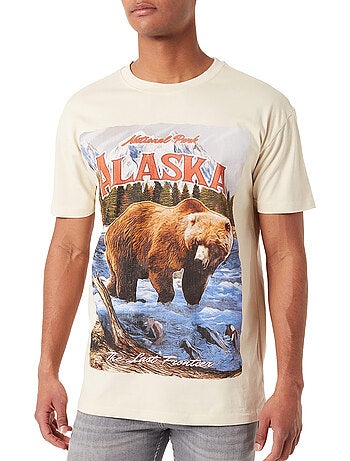 Camiseta alaska diseño vintage para hombre - mister tee