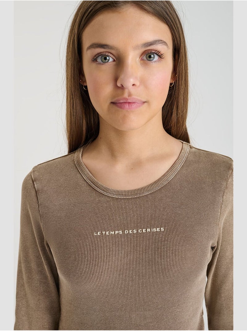 Camiseta ALBINGI Caqui - Kiabi