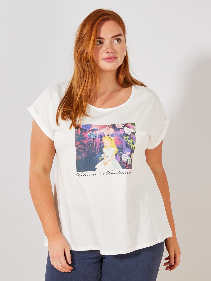 Haz un experimento más transferir Camiseta 'Alicia en el país de las maravillas' - BLANCO Alicia - Kiabi -  12.00€