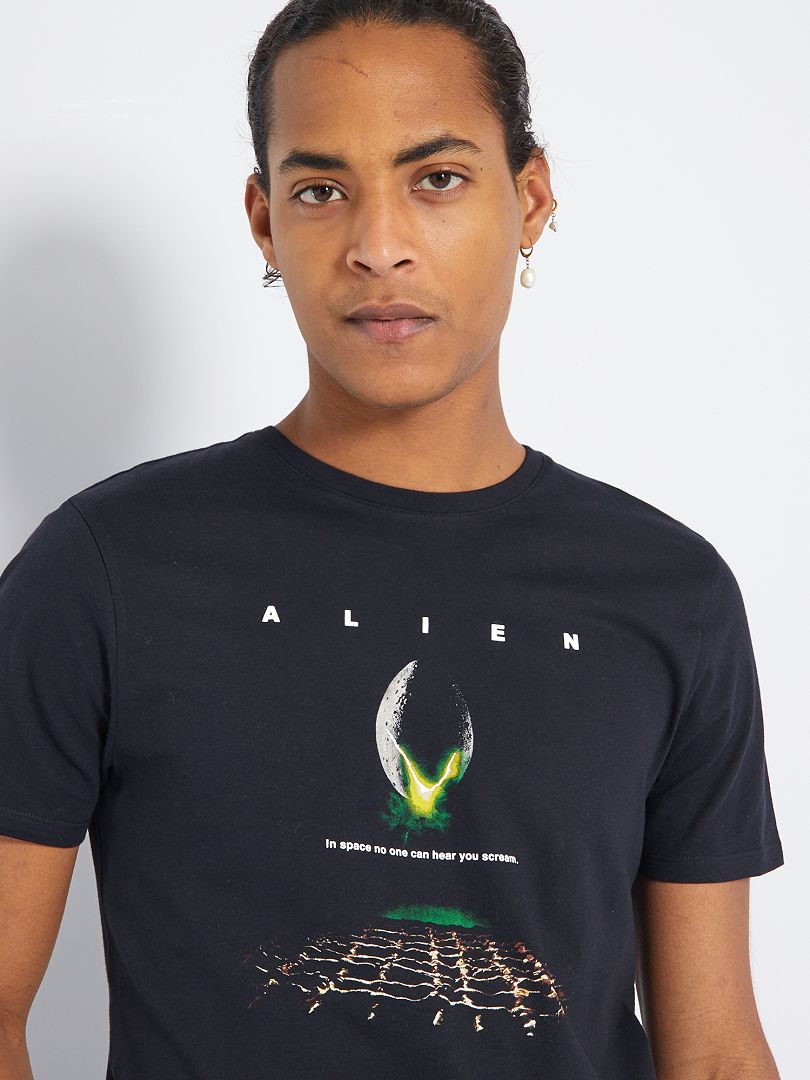 Camiseta 'Alien' Negro - Kiabi