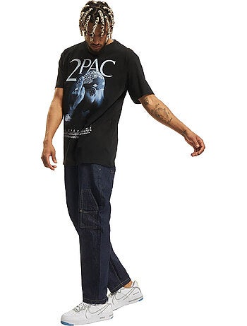 Camiseta all f*ck the world 2.0 diseño tupac shakur para hombre - mister tee