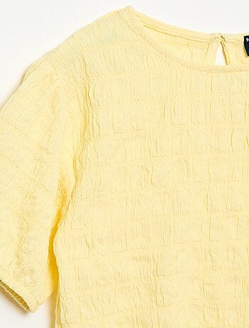 Camiseta ancha de punto fantasía