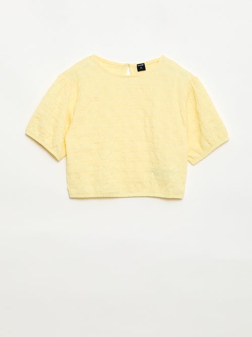 Camiseta ancha de punto fantasía - Kiabi