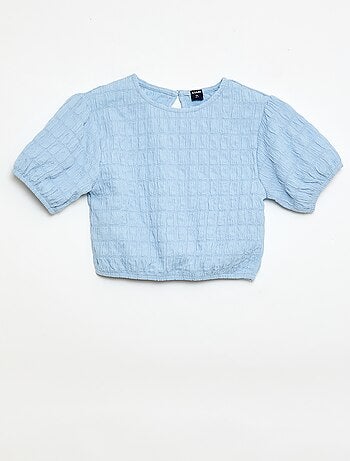 Camiseta ancha de punto fantasía