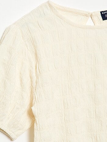 Camiseta ancha de punto fantasía