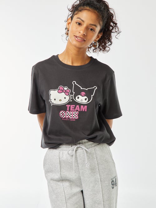 Camiseta ancha estampada 'Hello Kitty' - Kiabi