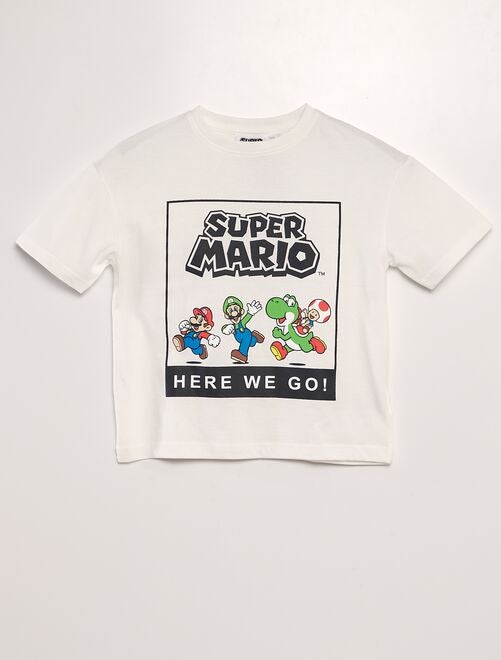 Camiseta ancha estampada 'Mario' - Kiabi